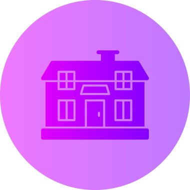 Ev. Web simgesi basit illüstrasyon