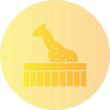 Zürafa. Web simgesi basit illüstrasyon