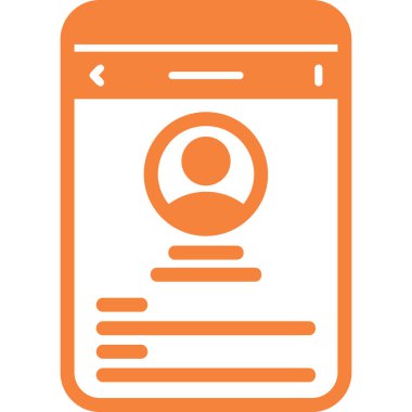 Bir mesajlı akıllı telefonun vektör çizimi