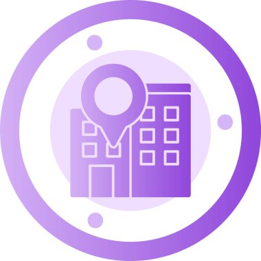 Konum pin simgesinin vektör illüstrasyonu