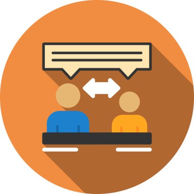 Konferans. Web simgesi basit illüstrasyon