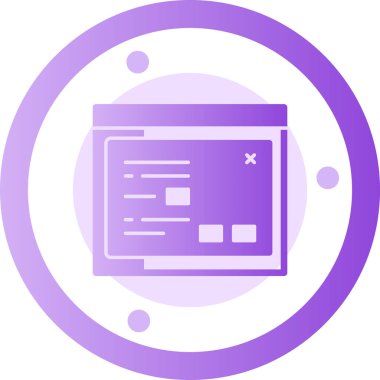 Modern bir simgenin vektör illüstrasyonu