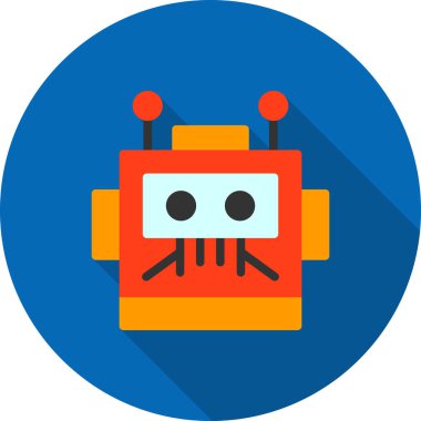 robot ikon vektör illüstrasyonu