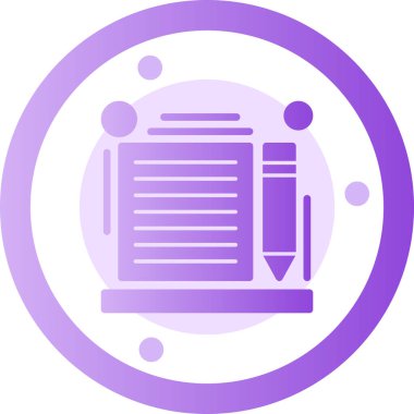 Kalem simgesi, vektör illüstrasyonu