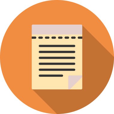 Belge. Web simgesi basit illüstrasyon