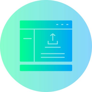 Tarayıcı web düzeni simgesi ile doldurulmuş dış hat biçimi