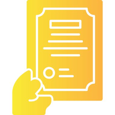 Belge. Web simgesi basit illüstrasyon