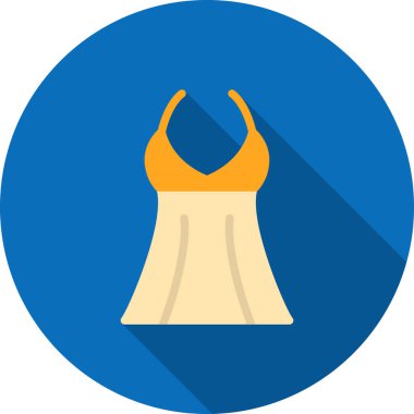 Gelinlik ikonu, vektör illüstrasyonu