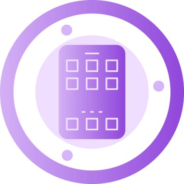 Modern bir simgenin vektör illüstrasyonu