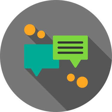 Konuş. Web simgesi vektör illüstrasyonu