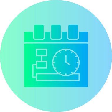 Takvim simgesi vektör illüstrasyonu