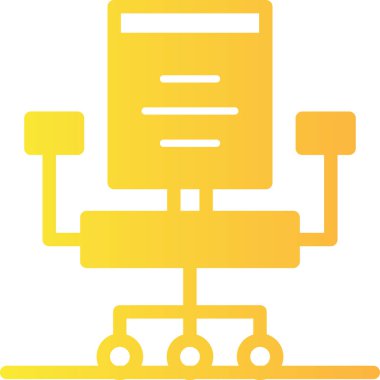 robot. Web simgesi basit illüstrasyon