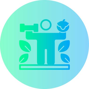 Bir ağaç simgesinin vektör illüstrasyonu