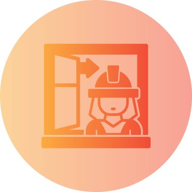 Bir bina simgesinin vektör illüstrasyonu