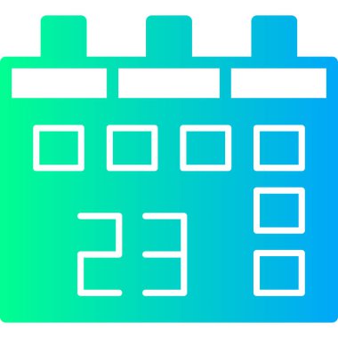 Takvim simgesi vektör illüstrasyonu