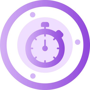 Kronometre Web simgesi basit illüstrasyon