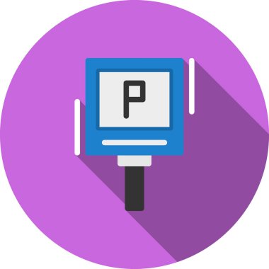 Yol simgesi vektör illüstrasyonu