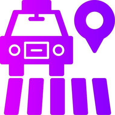 harita simgesi, vektör illüstrasyonu basit tasarım