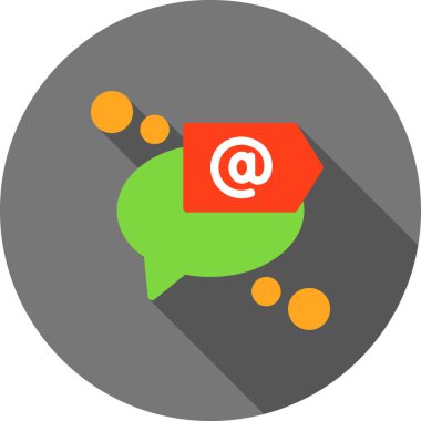 İleti kabarcığı sohbet simgesi düz biçimli