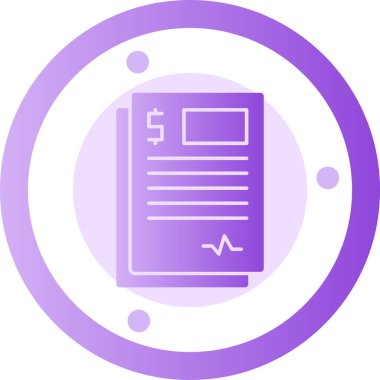 Belge. Web simgesi basit illüstrasyon