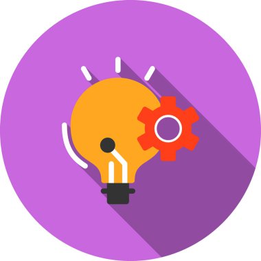 Bir fikrim var. Web simgesi basit illüstrasyon