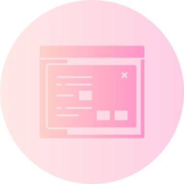 tarayıcı simgesi, vektör illüstrasyonu