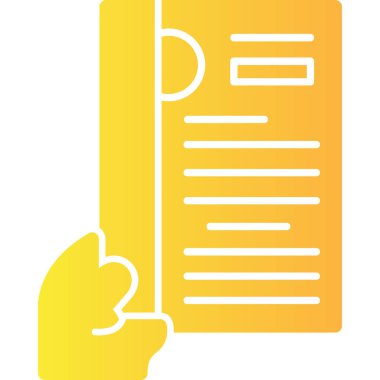 Belge. Web simgesi basit illüstrasyon