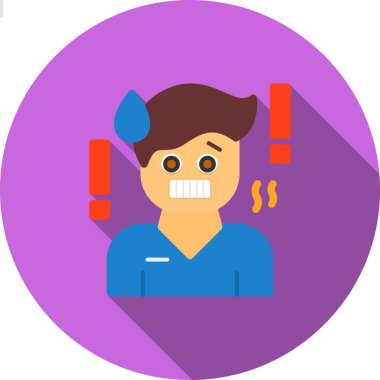 avatar adam düz stil simgesi