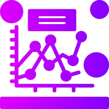 analitik grafik simgesi, vektör illüstrasyonu beyaz arkaplanda izole edildi