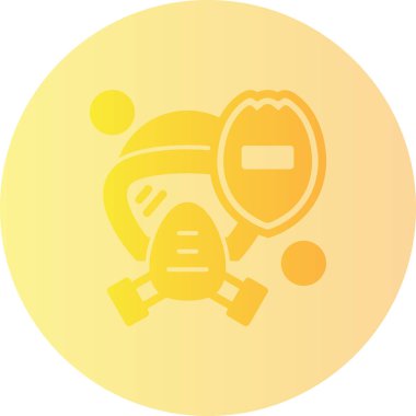 Bir tenis ikonunun vektör illüstrasyonu