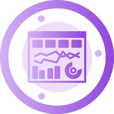 ticari analiz simgesi, vektör illüstrasyonu