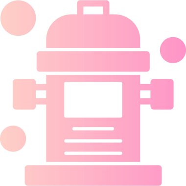 Gaz sobası. Web simgesi basit tasarım