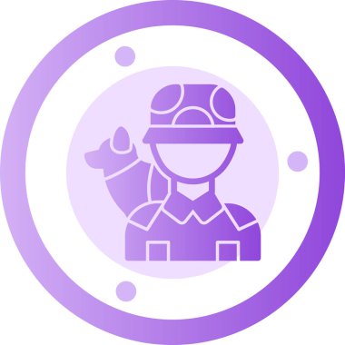 Bir kadın simgesinin vektör illüstrasyonu