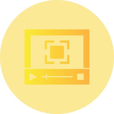 Video kameranın vektör simgesi