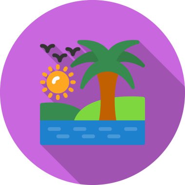 bir ağacın düz simgesi