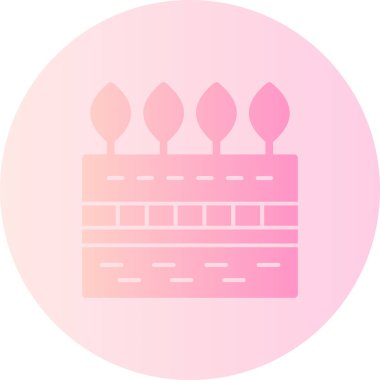 kek ikonu vektör illüstrasyonu