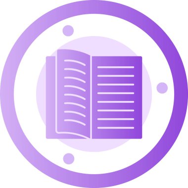 Kitap simgesinin vektör illüstrasyonu