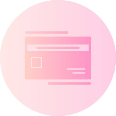 Kart simgesi, vektör illüstrasyonu