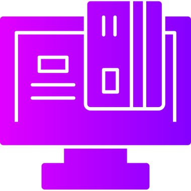 yazıcı web simgesi basit illüstrasyon