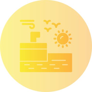 Bir gemi simgesinin vektör çizimi