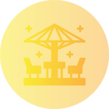 Sandalye. Web simgesi basit illüstrasyon