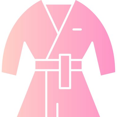 Kimono simgesi vektör illüstrasyonu