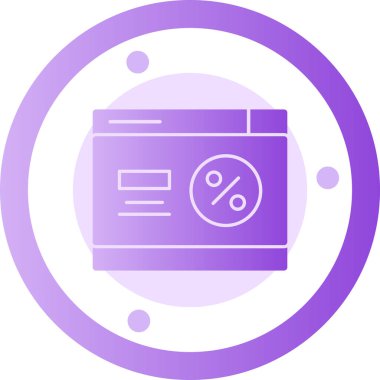 indirimli indirim simgesi tam stil