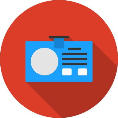 Renkli düz biçimli pano simgesi beyaz arkaplanda izole edildi