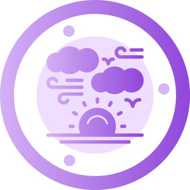 Ay. Web simgesi basit illüstrasyon