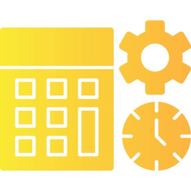 Saat simgesi vektör illüstrasyonu