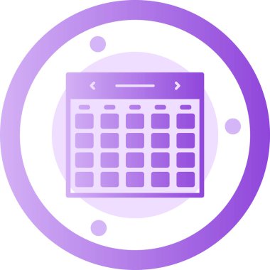 Takvim. Web simgesi basit illüstrasyon