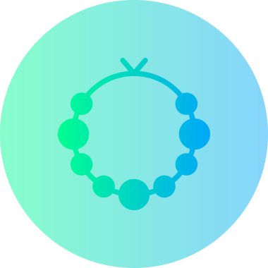 Güzel bir geçmişi olan bir kolyenin vektör çizimi