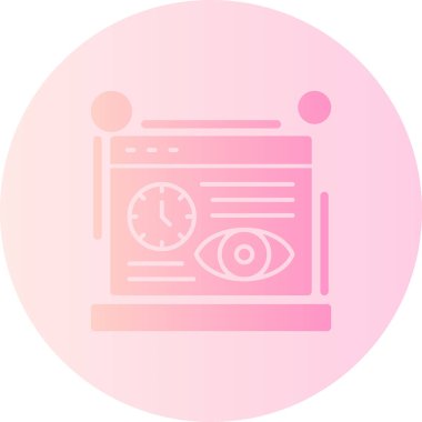 Göz simgesi vektör illüstrasyonu