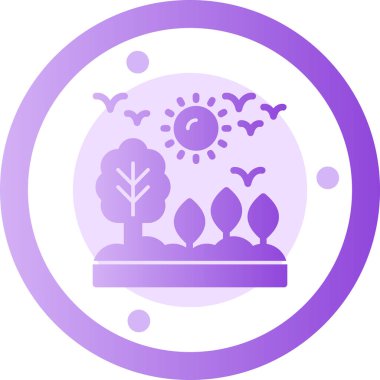 Bitki. Web simgesi basit illüstrasyon